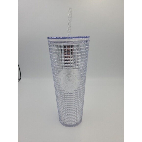 Starbucks Other - Starbucks Metallic Grid Disco Holiday 2020 24oz Cold Tumbler